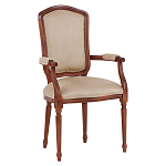 Стул с подлокотниками из натурального бука бежевый Solid Luxury варинант исполнения - 2 | Loft Concept в Липецке