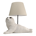 Настольная лампа в детскую Белый морской котик варинант исполнения - 1 | Loft Concept в Липецке