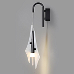 Бра черного цвета с плафоном из рельефного стекла Glass Pod варинант исполнения - 4 | Loft Concept в Липецке