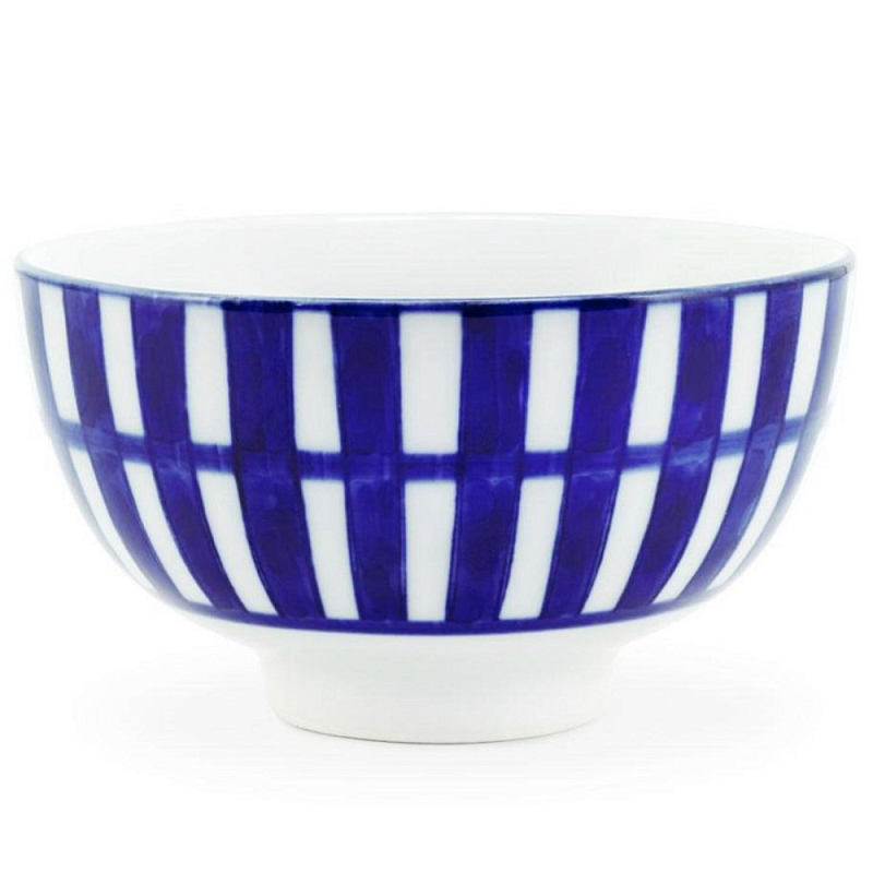 Салатник Cup Chino Белый Синий Салатник Cup Chino Белый Синий в Липецке | Loft Concept