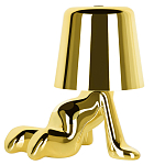 Настольная лампа фигурная цвета золото с гладким абажуром Высота 17 см Sophia варинант исполнения - 2 | Loft Concept в Липецке