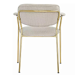 Стул Singer Chair с подлокотниками серый на золотистых ножках варинант исполнения - 4 | Loft Concept в Липецке