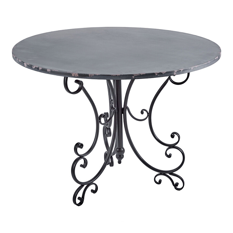 Столик кованный в прованском стиле Vaucluse Черный в Липецке | Loft Concept 