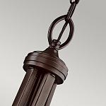 Люстра подвесная с двойным круглым плафоном из органзы и матового стекла Kichler варинант исполнения - 7 | Loft Concept в Липецке