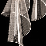 Люстра каскадная с 10-ю прозрачными плафонами Wave Line варинант исполнения - 9 | Loft Concept в Липецке