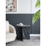 Столик кофейный с столешницей из черного мрамора Compact Black Marble Table варинант исполнения - 8 | Loft Concept в Липецке