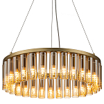 Люстра со стеклянными цилиндрическими плафонами Luminous Cylinders Amber Round варинант исполнения - 3 | Loft Concept в Липецке