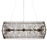 Люстра круглая из тонких прутьев Thin Bronze Rods варинант исполнения - 3 | Loft Concept в Липецке