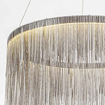 Подвесная кольцевая люстра с металлическими цепочками Fringe Chain Horizontal Ring Light варинант исполнения - 4 | Loft Concept в Липецке