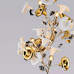 Торшер в виде белых и золотых цветов каллы Refined Taste of Light варинант исполнения - 3 | Loft Concept в Липецке