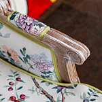 Диван из натурального бука бежевый с изображением птиц и цветов Beige Green Chinoiserie Garden Sofa варинант исполнения - 4 | Loft Concept в Липецке