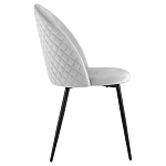 Мягкий стул в сером велюре Miruna Chair варинант исполнения - 5 | Loft Concept в Липецке