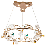 Люстра с хрустальными плафонами и декором Alvere Crystal Chandelier варинант исполнения - 2 | Loft Concept в Липецке