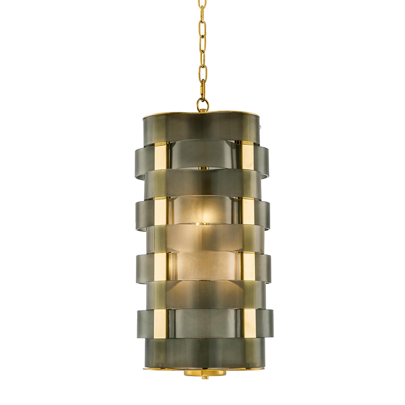 Люстра Chandelier Martinique Золотой Зеленый смок Люстра Chandelier Martinique Золотой Зеленый смок в Липецке | Loft Concept