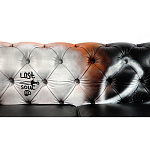 Диван Честерфильд граффити graffiti Orange Sofa натуральная кожа варинант исполнения - 8 | Loft Concept в Липецке