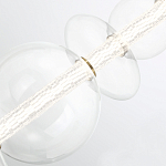 Подвесной светильник линейный с прозрачными стеклянными шарами разного диаметра Eurofase варинант исполнения - 13 | Loft Concept в Липецке