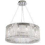 Круглая люстра с хрустальными подвесками хром Crystal Art Chrome Chandelier 12 варинант исполнения - 2 | Loft Concept в Липецке
