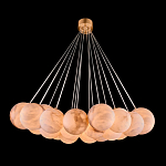 Люстра подвесная круглая с сферическими плафонами из натурального камня Glowing Spheres варинант исполнения - 1 | Loft Concept в Липецке