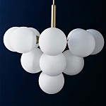 Люстра круглая со стеклянными сферами Maleficent варинант исполнения - 1 | Loft Concept в Липецке