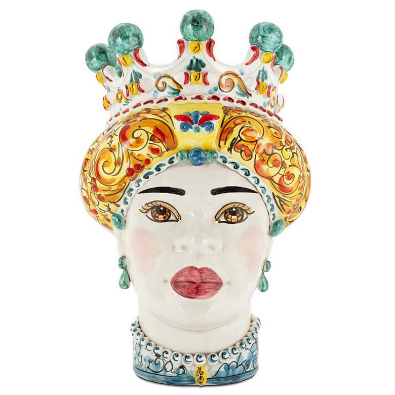 Ваза Vase Moro Lady Ornate White Face Mix Мульти Ваза Vase Moro Lady Ornate White Face Mix Мульти в Липецке | Loft Concept