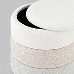 Пуф Three Colors в ткани букле из трех цветов  варинант исполнения - 4 | Loft Concept в Липецке