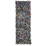 Ковер прямоугольный разноцветный из джинсовой одежды Zero Waste варинант исполнения - 1 | Loft Concept в Липецке