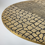 Кофейный столик с металлической столешницей Amphibian варинант исполнения - 3 | Loft Concept в Липецке