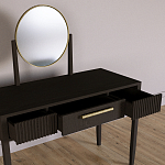 Туалетный Стол с зеркалом Primo Темный орех варинант исполнения - 7 | Loft Concept в Липецке