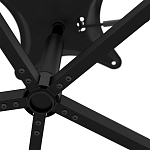 Стул с мягкой черной обивкой из велюра и подъемно-поворотным механизмом на колесиках Harper Black варинант исполнения - 6 | Loft Concept в Липецке