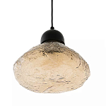 Подвесной светильник с янтарным фактурным плафоном Lamp with Frozen Glass Effect варинант исполнения - 1 | Loft Concept в Липецке