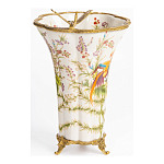 Ваза из фарфора с бронзовой стрекозой  Paradise Dragonfly варинант исполнения - 2 | Loft Concept в Липецке