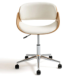 Вращающееся офисное кресло на колёсах Delwyn Chair White варинант исполнения - 2 | Loft Concept в Липецке