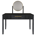 Туалетный Стол с зеркалом Primo Черный дуб варинант исполнения - 9 | Loft Concept в Липецке