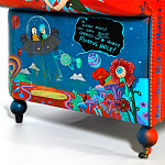 Кресло "Умный Умник" Rick and Morty graffiti chair натуральная кожа  варинант исполнения - 8 | Loft Concept в Липецке