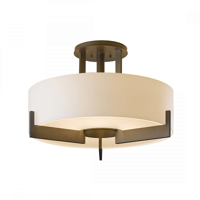 Cветильник Hubbardton Forge Axis Semi-Flush Молочный Бронза Cветильник Hubbardton Forge Axis Semi-Flush Молочный Бронза в Липецке | Loft Concept