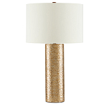 Настольная лампа золотая с цилиндрическим абажуром Golden Mosaic варинант исполнения - 2 | Loft Concept в Липецке