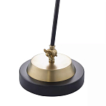 Настольная лампа с наклонным корпусом и подвижным плафоном в сочетании золотистого и чёрного цвета Work Surface Light варинант исполнения - 5 | Loft Concept в Липецке