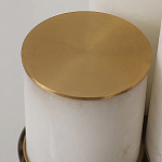 Торшер геометрический с тремя мраморными плафонами Marble Tripod варинант исполнения - 9 | Loft Concept в Липецке