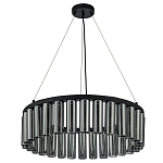 Люстра со стеклянными цилиндрическими плафонами Luminous Cylinders Smoky Round варинант исполнения - 4 | Loft Concept в Липецке