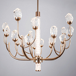 Люстра с декором в виде кристаллов из хрусталя Kenneth Crystal Stone Chandelier 20 варинант исполнения - 3 | Loft Concept в Липецке