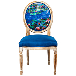 Стул из натурального бука с цветочным принтом Impressionism in Art варинант исполнения - 1 | Loft Concept в Липецке
