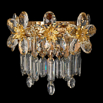 Бра с декоративными элементами в виде крупных хрустальных цветов Palace Gardens варинант исполнения - 1 | Loft Concept в Липецке