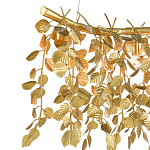Люстра золотая с декором в виде веток эвкалипта Eucalyptus Branches варинант исполнения - 1 | Loft Concept в Липецке