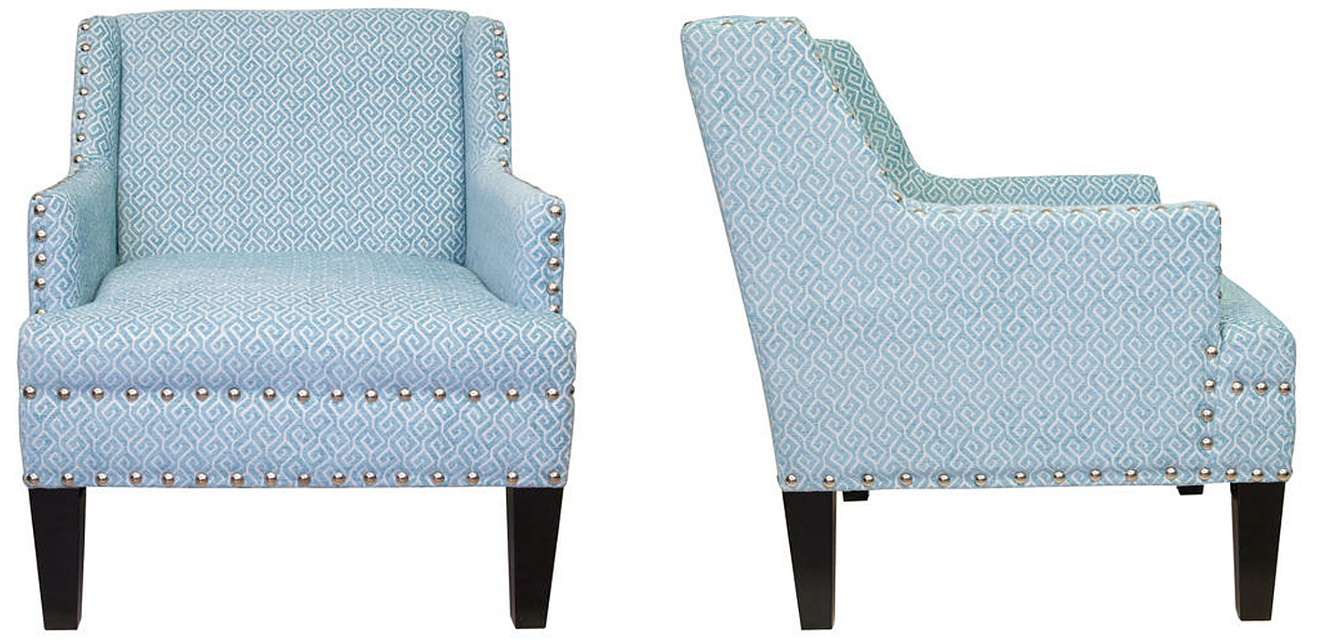 Кресло Fabio Armchair Velour blue Кресло Fabio Armchair Velour blue - Loft-Concept в Липецке