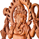 Панно из дерева Ганеша Panel With Animals варинант исполнения - 2 | Loft Concept в Липецке