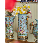 Ваза с птичкой из фарфора с бронзовыми элементами Garden of Eden варинант исполнения - 8 | Loft Concept в Липецке