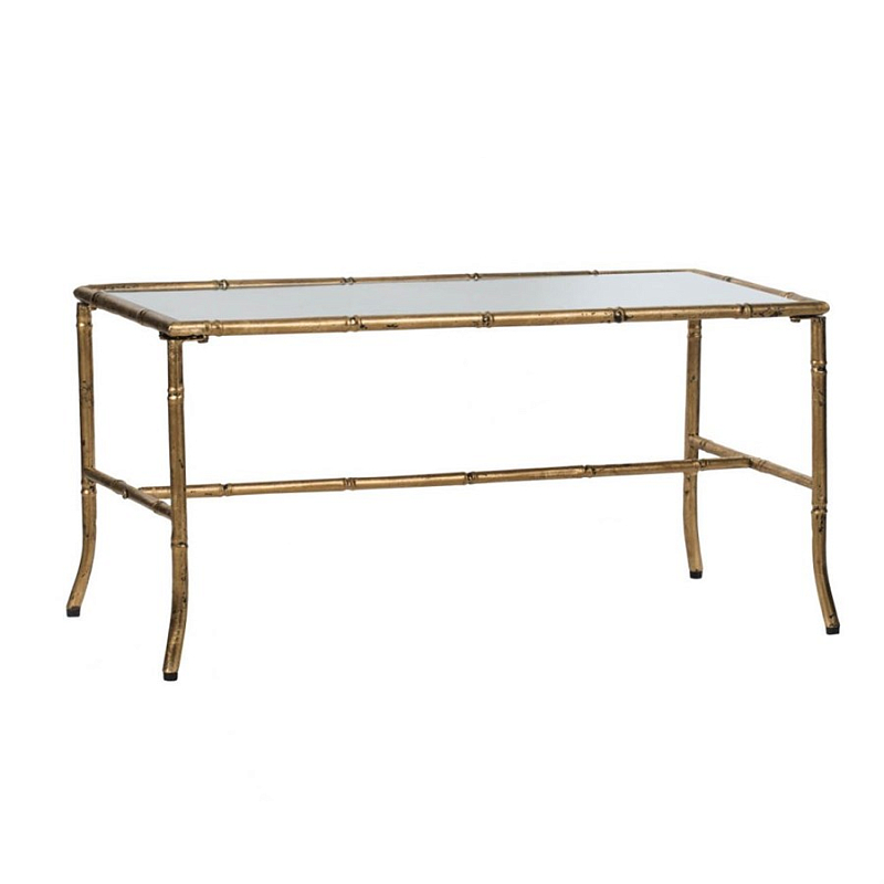 Журнальный стол Bamboo Frame Золотой Прозрачный Журнальный стол Bamboo Frame Золотой Прозрачный в Липецке | Loft Concept