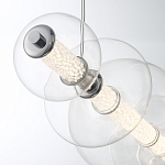 Подвесной светильник линейный с прозрачными стеклянными шарами разного диаметра Eurofase варинант исполнения - 5 | Loft Concept в Липецке