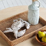 Статуэтка краб с детализированной текстурой в белом цвете Marine Accessories варинант исполнения - 6 | Loft Concept в Липецке