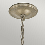 Люстра серебряного цвета с состаренным эффектом и декоративным подвесным шаром Kichler варинант исполнения - 9 | Loft Concept в Липецке